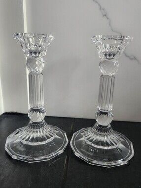 Fifth Avenue Crystal Candlestick Pair